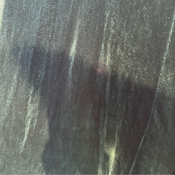 ROMAN KEFLAY VINTAGE OLIVE GREEN STRETCH VELVET - Picture 7 of 12